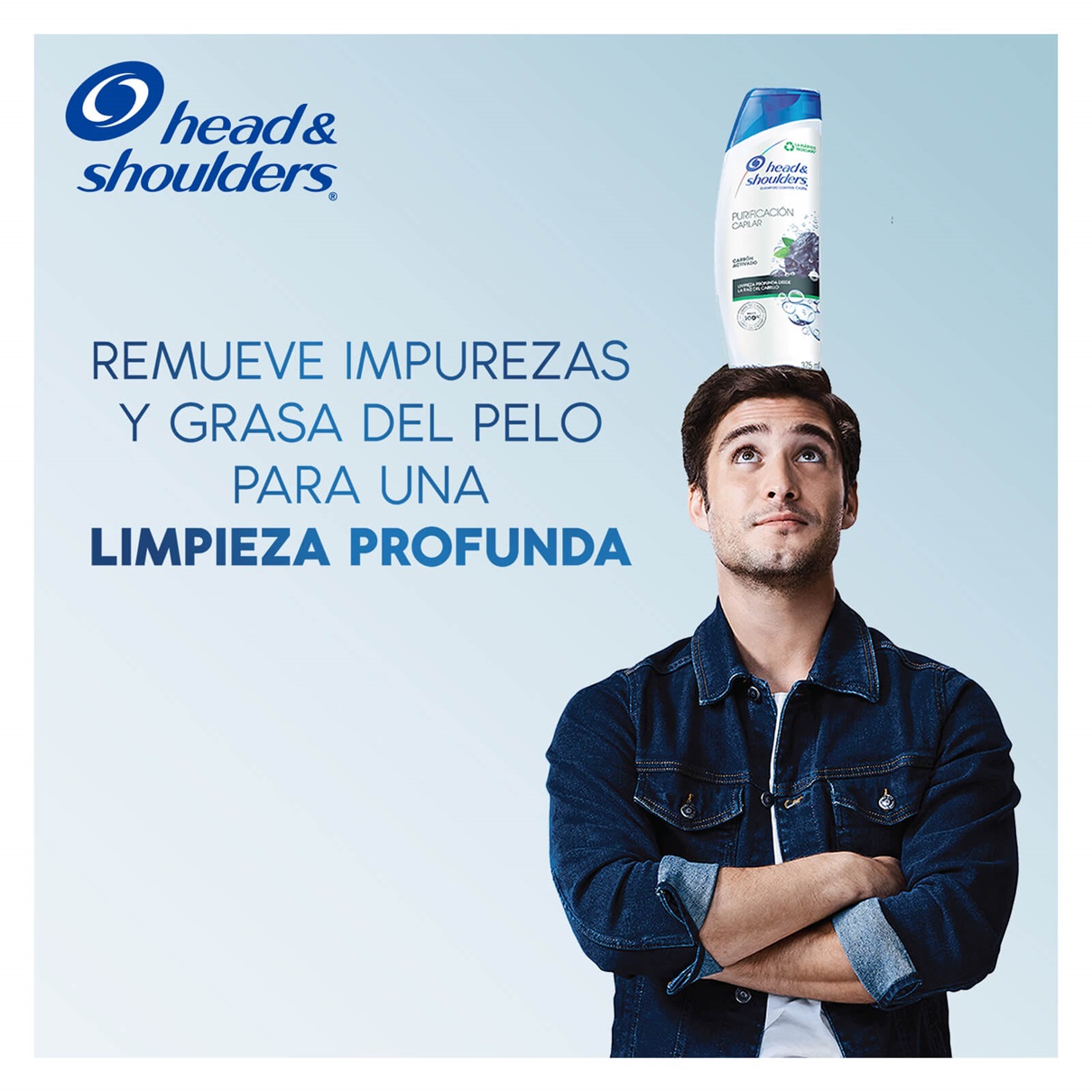 Shampoo Head & Shoulders Carbón Activado X 375 ML CAOBA