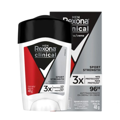 Desodorante Rexona Clinical Crema Sport Strenght Men X 48 Gr