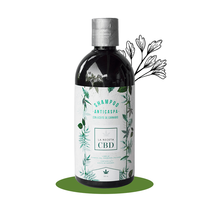 Shampoo Anticaspa La Receta CBD x 500 ML