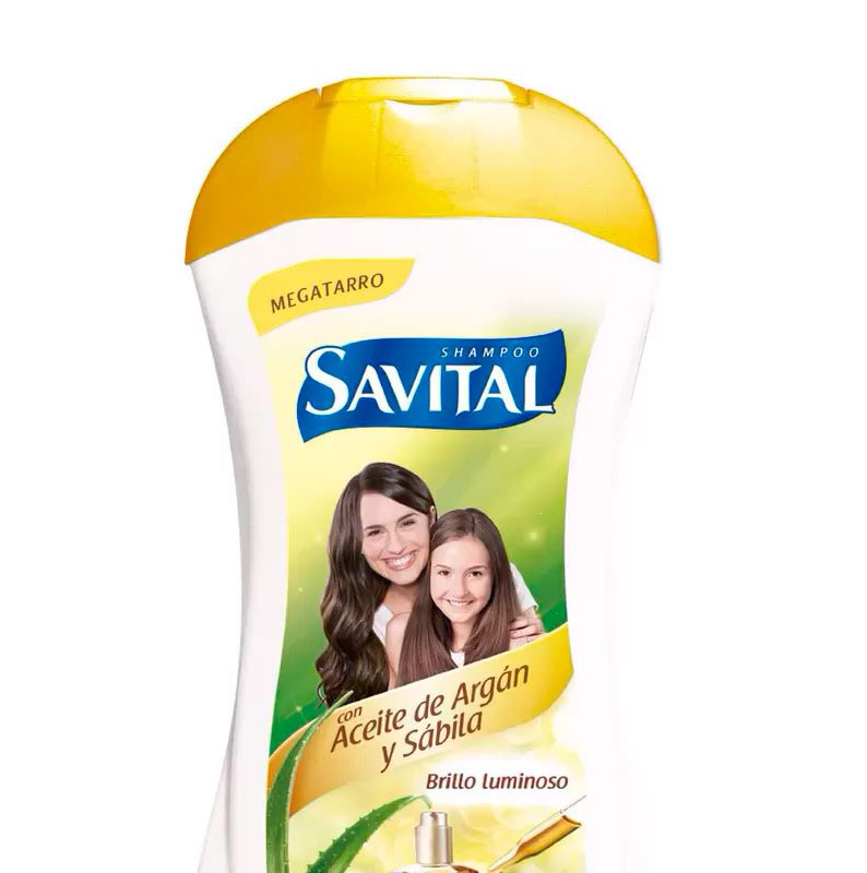 Shampoo Savital Argán y Sábila X 550 ML