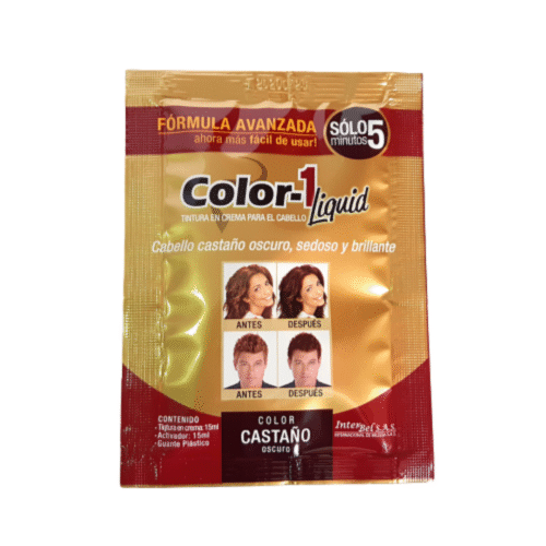 Tintura Color 1 Liquido Castaño X 30 ML