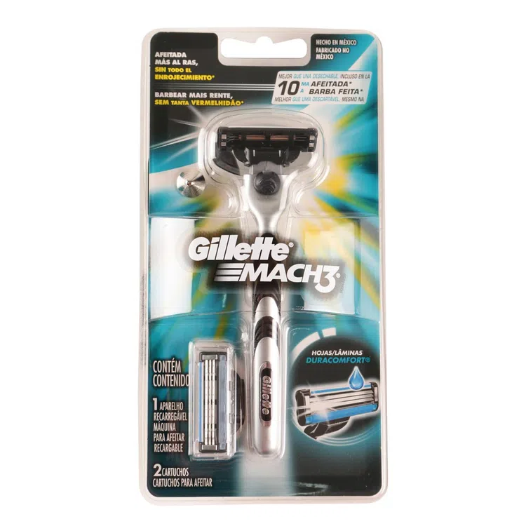 Maquina De Afeitar Mach 3 Gillette + Repuesto