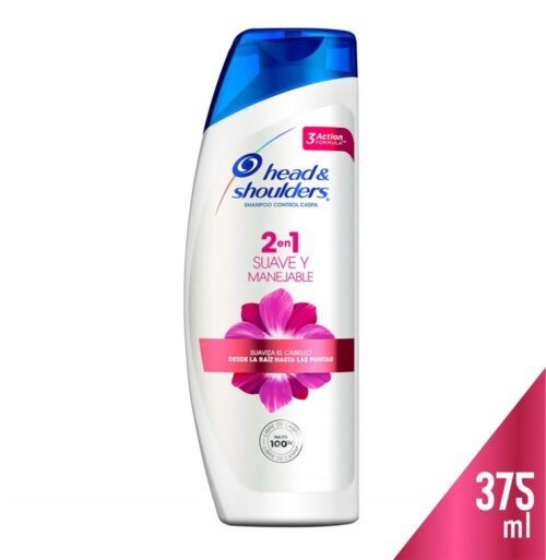 Shampoo Head & Shoulders Suave y Manejabe X 375 ML