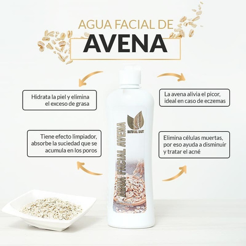 Agua Facial Con Extracto de Avena Herbacol X500ML