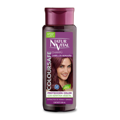 Shampoo Coloursafe Naturaleza Y Vida Borgoña X 300 ML