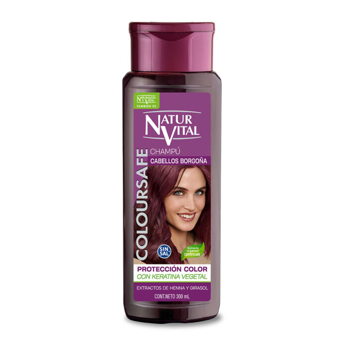 Shampoo Coloursafe Naturaleza Y Vida Borgoña X 300 ML