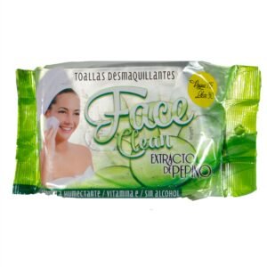 Toallas Desmaquilladoras Face Clean Pepino X 30 Unds