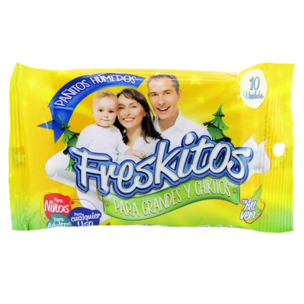 Toallas Humedas Freskitos X 10 Unds