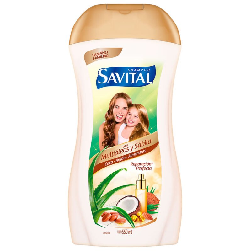 Shampoo Savital Multioleos y Sábila X550ML